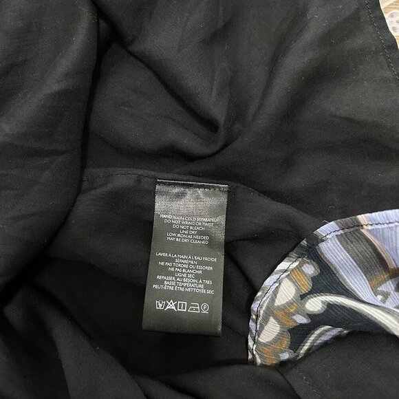 Free People Strawberry Print Halter Tank Top Sz Small Paisley Chiffon Colorful - Picture 9 of 10